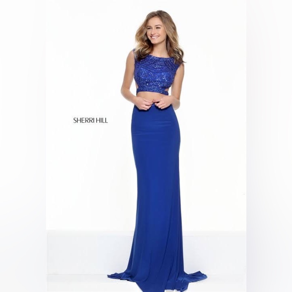 Sherri Hill 50805 Prom Dress blue two-piece
